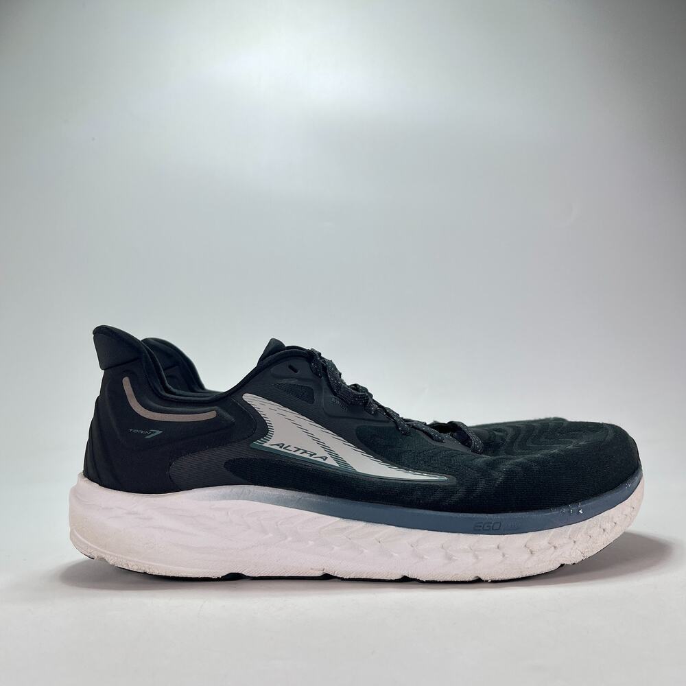 Altra Torin 7 Black Slate Blue Lace Up Road Running Shoes ALOA82C4000 Mens Sz 12